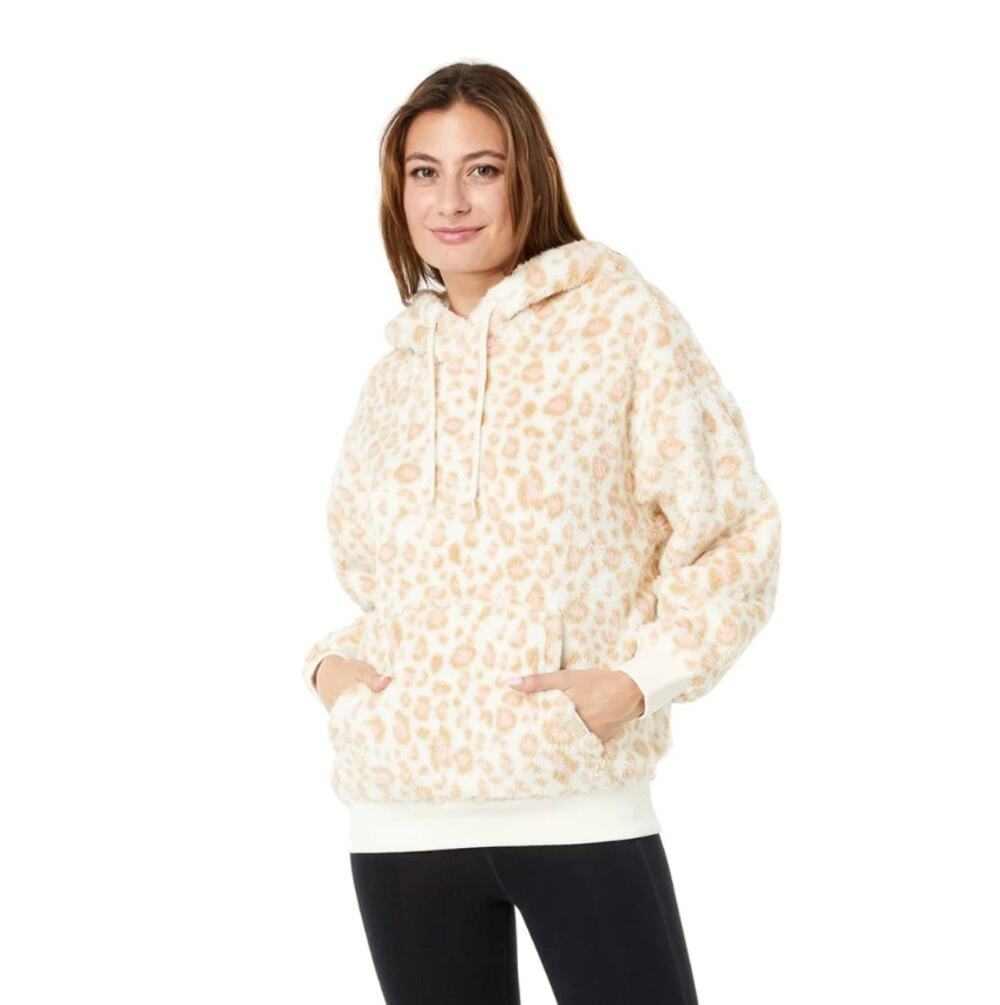 Ugg sherpa leopard print hoodie - size XS